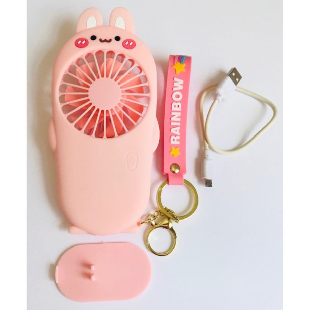 Pink - Lovely Mini Portable Pocket USB Fan